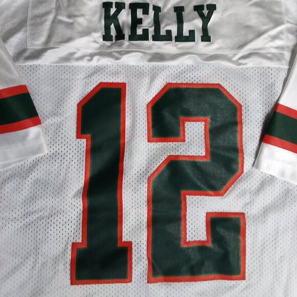 Vintage Nike Team Jim Kelly Throwback Miami Hurricanes Jersey - Picture 1 of 6